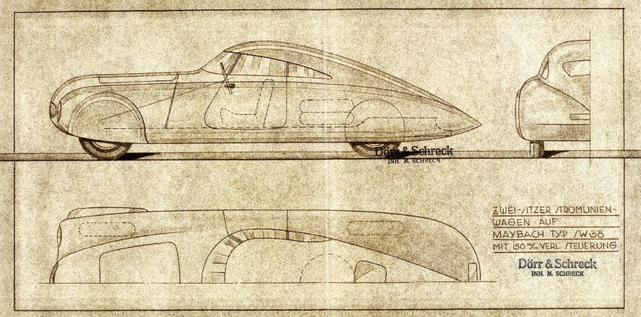 Схема Maybach SW38 Stromlinie 1939 года  (фото 3 из 3)